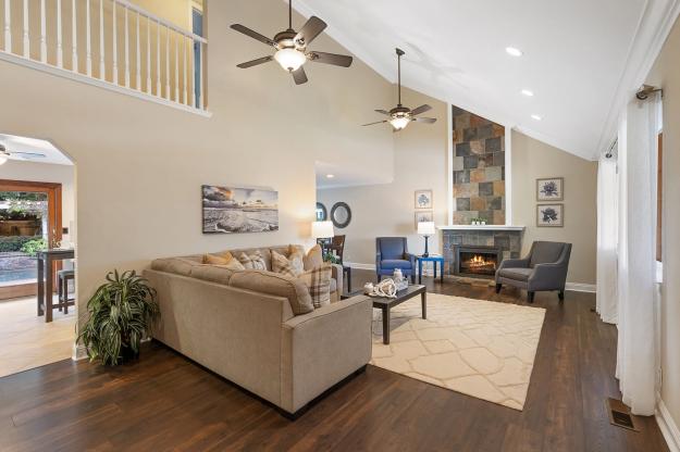 Living Room at 7206 Stonedale Drive